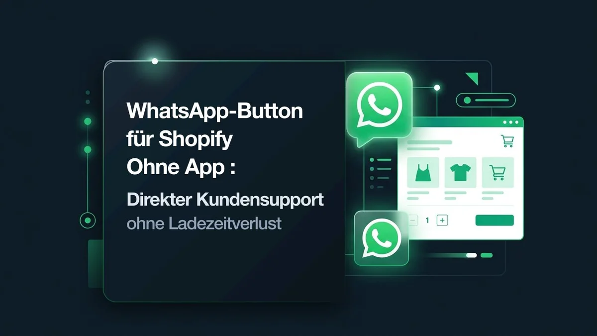 So Fügen Sie Einen Kostenlosen WhatsApp-Chat-Button zu Shopify Hinzu (Ohne App) — visual guide & strategy