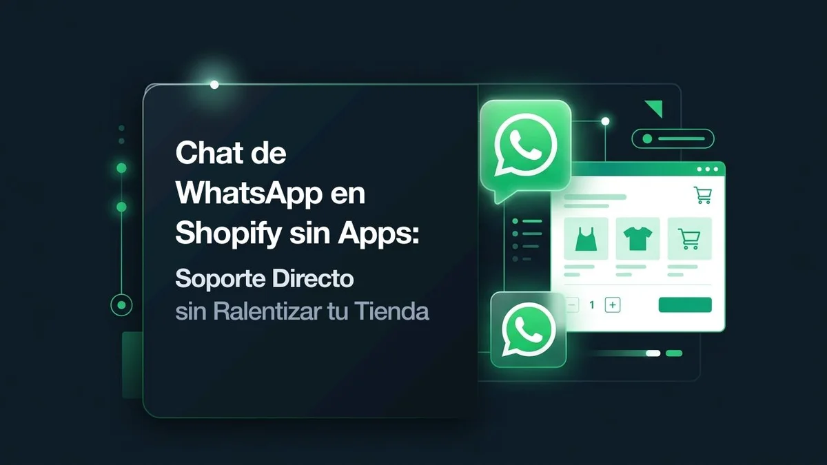 Cómo Añadir un Botón de WhatsApp Gratis a Shopify (Sin Aplicaciones)