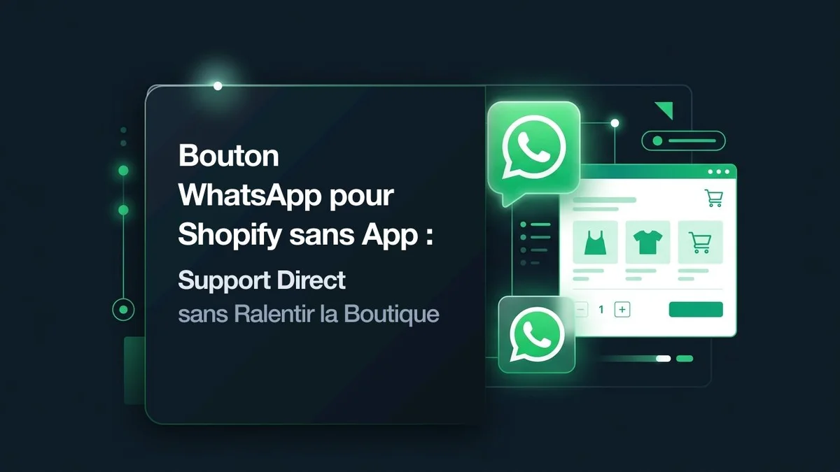 Comment Ajouter un Bouton WhatsApp Gratuit sur Shopify (Sans Application)
