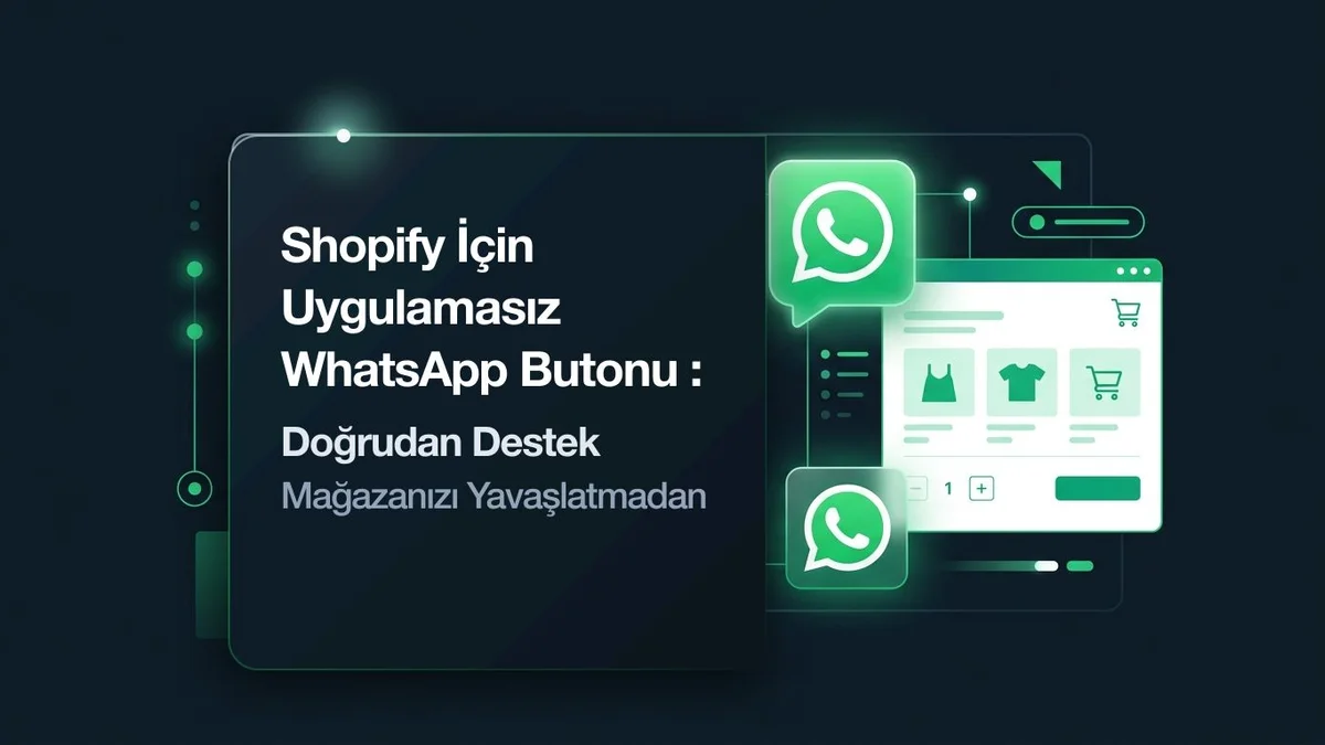 Shopify Mağazasına Ücretsiz WhatsApp Sohbet Butonu Ekleme (Uygulamasız)